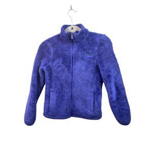 Fila‎ Sport Girls Purple Sherpa Fleece Jacket M 10/12 Full-Zip Warm Outerwear